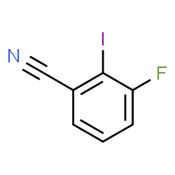 ChemSpider 2D Image | 3-Fluoro-2-iodobenzonitrile | C7H3FIN