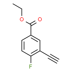 ChemSpider 2D Image | Ethyl 3-ethynyl-4-fluorobenzoate | C11H9FO2