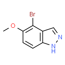ChemSpider 2D Image | 4-Bromo-5-methoxy-1H-indazole | C8H7BrN2O