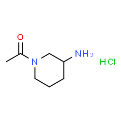 ChemSpider 2D Image | 1-acetyl-3-piperidinamine hydrochloride | C7H15ClN2O