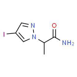 ChemSpider 2D Image | 2-(4-iodopyrazol-1-yl)propanamide | C6H8IN3O