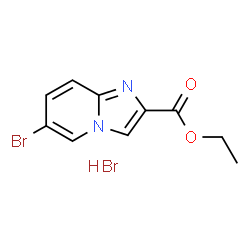 ChemSpider 2D Image | ethyl 6-bromoimidazo[1,2-a]pyridine-2-carboxylate hydrobromide | C10H10Br2N2O2