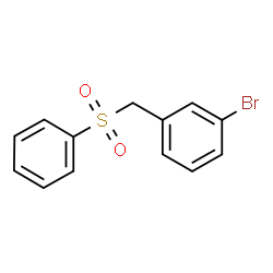 ChemSpider 2D Image | 1-Bromo-3-[(phenylsulfonyl)methyl]benzene | C13H11BrO2S