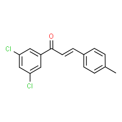 ChemSpider 2D Image | (2E)-1-(3,5-Dichlorophenyl)-3-(4-methylphenyl)-2-propen-1-one | C16H12Cl2O