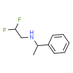 ChemSpider 2D Image | (2,2-difluoroethyl)(1-phenylethyl)amine | C10H13F2N