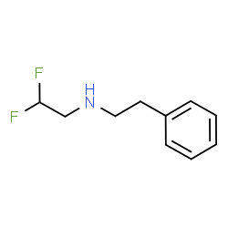 ChemSpider 2D Image | (2,2-difluoroethyl)(2-phenylethyl)amine | C10H13F2N