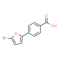 ChemSpider 2D Image | 4-(5-Bromo-2-furyl)benzoic acid | C11H7BrO3