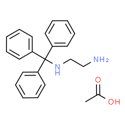 ChemSpider 2D Image | N-Trityl-1,2-ethanediamine acetate (1:1) | C23H26N2O2