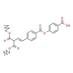 ChemSpider 2D Image | 4-[(4-{(1E)-4-Oxo-4-(pentyloxy)-3-[(pentyloxy)carbonyl]-1-buten-1-yl}benzoyl)oxy]benzoic acid | C29H34O8