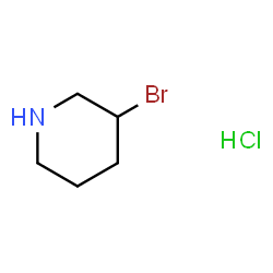 ChemSpider 2D Image | 3-Bromopiperidine hydrochloride | C5H11BrClN