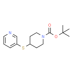 ChemSpider 2D Image | TERT-BUTYL 4-(PYRIDIN-3-YLSULFANYL)PIPERIDINE-1-CARBOXYLATE | C15H22N2O2S