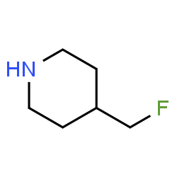 ChemSpider 2D Image | 4-(Fluoromethyl)piperidine | C6H12FN