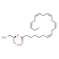 ChemSpider 2D Image | 1,3-Dihydroxy-2-propanyl (7Z,10Z,13Z,16Z,19Z)-7,10,13,16,19-docosapentaenoate | C25H40O4