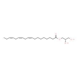 ChemSpider 2D Image | 1-alpha-linolenoyl-sn-glycerol | C21H36O4