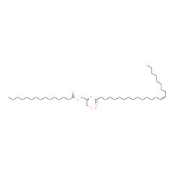 ChemSpider 2D Image | (2S)-1-Hydroxy-3-(pentadecanoyloxy)-2-propanyl (15Z)-15-tetracosenoate | C42H80O5