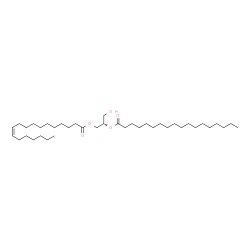 ChemSpider 2D Image | DG(18:1(11Z)/18:0/0:0) | C39H74O5