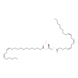 ChemSpider 2D Image | (2S)-1-Hydroxy-3-[(5Z,8Z,11Z)-5,8,11-icosatrienoyloxy]-2-propanyl (13Z,16Z)-13,16-docosadienoate | C45H78O5