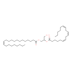 ChemSpider 2D Image | DG(22:1(13Z)/18:3(6Z,9Z,12Z)/0:0) | C43H76O5