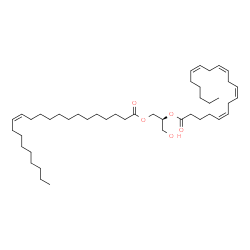 ChemSpider 2D Image | (2S)-3-Hydroxy-2-[(5Z,8Z,11Z,14Z)-5,8,11,14-icosatetraenoyloxy]propyl (13Z)-13-docosenoate | C45H78O5