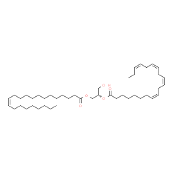 ChemSpider 2D Image | (2S)-3-Hydroxy-2-[(8Z,11Z,14Z,17Z)-8,11,14,17-icosatetraenoyloxy]propyl (13Z)-13-docosenoate | C45H78O5