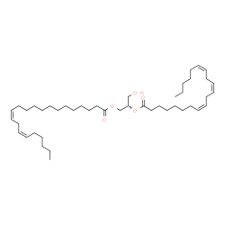 ChemSpider 2D Image | (2S)-3-Hydroxy-2-[(8Z,11Z,14Z)-8,11,14-icosatrienoyloxy]propyl (13Z,16Z)-13,16-docosadienoate | C45H78O5