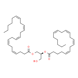 ChemSpider 2D Image | (2S)-3-Hydroxy-2-[(5Z,8Z,11Z,14Z)-5,8,11,14-icosatetraenoyloxy]propyl (4Z,7Z,10Z,13Z,16Z)-4,7,10,13,16-docosapentaenoate | C45H70O5