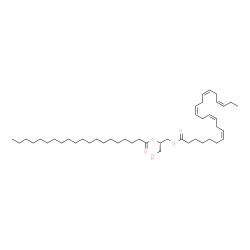 ChemSpider 2D Image | (2S)-3-Hydroxy-2-(icosanoyloxy)propyl (7Z,10Z,13Z,16Z,19Z)-7,10,13,16,19-docosapentaenoate | C45H78O5
