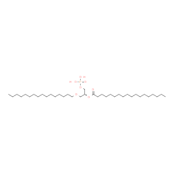 ChemSpider 2D Image | (2R)-1-(Hexadecyloxy)-3-(phosphonooxy)-2-propanyl stearate | C37H75O7P