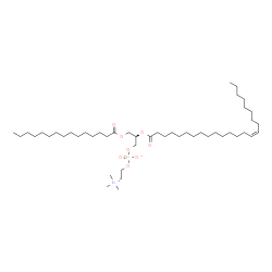 ChemSpider 2D Image | (2R)-3-(Pentadecanoyloxy)-2-[(15Z)-15-tetracosenoyloxy]propyl 2-(trimethylammonio)ethyl phosphate | C47H92NO8P