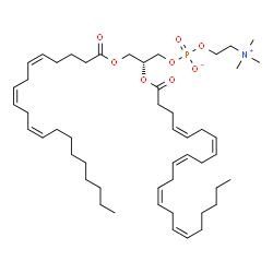 ChemSpider 2D Image | (2R)-2-[(4Z,7Z,10Z,13Z,16Z)-4,7,10,13,16-Docosapentaenoyloxy]-3-[(5Z,8Z,11Z)-5,8,11-icosatrienoyloxy]propyl 2-(trimethylammonio)ethyl phosphate | C50H84NO8P