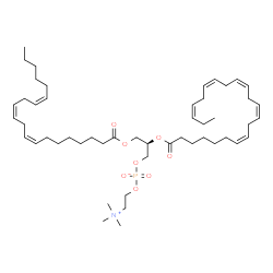 ChemSpider 2D Image | (2R)-2-[(7Z,10Z,13Z,16Z,19Z)-7,10,13,16,19-Docosapentaenoyloxy]-3-[(8Z,11Z,14Z)-8,11,14-icosatrienoyloxy]propyl 2-(trimethylammonio)ethyl phosphate | C50H84NO8P