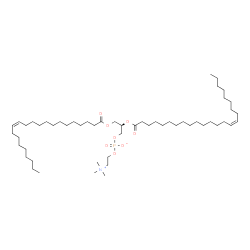 ChemSpider 2D Image | (2R)-3-[(13Z)-13-Docosenoyloxy]-2-[(15Z)-15-tetracosenoyloxy]propyl 2-(trimethylammonio)ethyl phosphate | C54H104NO8P