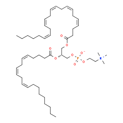 ChemSpider 2D Image | (2R)-3-[(4Z,7Z,10Z,13Z,16Z)-4,7,10,13,16-Docosapentaenoyloxy]-2-[(5Z,8Z,11Z)-5,8,11-icosatrienoyloxy]propyl 2-(trimethylammonio)ethyl phosphate | C50H84NO8P
