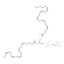 ChemSpider 2D Image | (2R)-3-[(4Z,7Z,10Z,13Z,16Z)-4,7,10,13,16-Docosapentaenoyloxy]-2-[(5Z,8Z,11Z,14Z,17Z)-5,8,11,14,17-icosapentaenoyloxy]propyl 2-(trimethylammonio)ethyl phosphate | C50H80NO8P