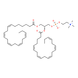 ChemSpider 2D Image | (2R)-3-[(7Z,10Z,13Z,16Z,19Z)-7,10,13,16,19-Docosapentaenoyloxy]-2-[(5Z,8Z,11Z,14Z,17Z)-5,8,11,14,17-icosapentaenoyloxy]propyl 2-(trimethylammonio)ethyl phosphate | C50H80NO8P