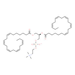 ChemSpider 2D Image | (2R)-2,3-Bis[(7Z,10Z,13Z,16Z,19Z)-7,10,13,16,19-docosapentaenoyloxy]propyl 2-(trimethylammonio)ethyl phosphate | C52H84NO8P