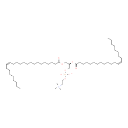 ChemSpider 2D Image | (2R)-2-[(13Z)-13-Docosenoyloxy]-3-[(15Z)-15-tetracosenoyloxy]propyl 2-(trimethylammonio)ethyl phosphate | C54H104NO8P