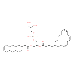 ChemSpider 2D Image | PG(16:1(9Z)/20:3(8Z,11Z,14Z)) | C42H75O10P