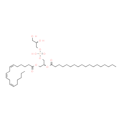 ChemSpider 2D Image | PG(18:3(6Z,9Z,12Z)/18:0) | C42H77O10P