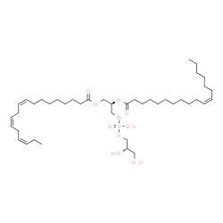 ChemSpider 2D Image | PG(18:3(9Z,12Z,15Z)/18:1(11Z)) | C42H75O10P