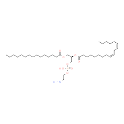 ChemSpider 2D Image | (18R)-24-Amino-21-hydroxy-21-oxido-15-oxo-16,20,22-trioxa-21lambda~5~-phosphatetracosan-18-yl (9Z,12Z)-9,12-octadecadienoate | C38H72NO8P