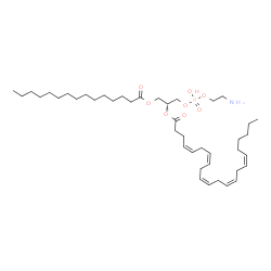 ChemSpider 2D Image | (18R)-24-Amino-21-hydroxy-21-oxido-15-oxo-16,20,22-trioxa-21lambda~5~-phosphatetracosan-18-yl (4Z,7Z,10Z,13Z,16Z)-4,7,10,13,16-docosapentaenoate | C42H74NO8P