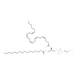 ChemSpider 2D Image | (19R)-25-Amino-22-hydroxy-22-oxido-16-oxo-17,21,23-trioxa-22lambda~5~-phosphapentacosan-19-yl (4Z,7Z,10Z,13Z,16Z)-4,7,10,13,16-docosapentaenoate | C43H76NO8P
