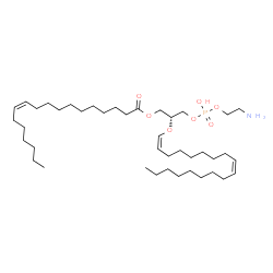 ChemSpider 2D Image | (2R)-3-{[(2-Aminoethoxy)(hydroxy)phosphoryl]oxy}-2-[(1Z,9Z)-1,9-octadecadien-1-yloxy]propyl (11Z)-11-octadecenoate | C41H78NO7P