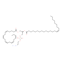 ChemSpider 2D Image | 1-Eicosapentaenoyl-2-nervonoyl-sn-glycero-3-phosphoethanolamine | C49H86NO8P