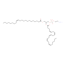 ChemSpider 2D Image | (9Z,25R)-31-Amino-28-hydroxy-28-oxido-22-oxo-23,27,29-trioxa-28lambda~5~-phosphahentriacont-9-en-25-yl (4Z,7Z,10Z,13Z,16Z)-4,7,10,13,16-docosapentaenoate | C49H86NO8P