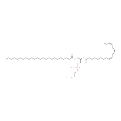 ChemSpider 2D Image | (2R)-3-{[(2-Aminoethoxy)(hydroxy)phosphoryl]oxy}-2-[(9Z,12Z,15Z)-9,12,15-octadecatrienoyloxy]propyl tetracosanoate | C47H88NO8P