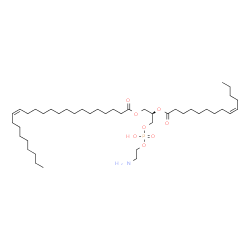 ChemSpider 2D Image | (2R)-3-{[(2-Aminoethoxy)(hydroxy)phosphoryl]oxy}-2-[(9Z)-9-tetradecenoyloxy]propyl (15Z)-15-tetracosenoate | C43H82NO8P