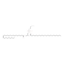 ChemSpider 2D Image | (2R)-3-{[(2-Aminoethoxy)(hydroxy)phosphoryl]oxy}-2-(docosanoyloxy)propyl (15Z)-15-tetracosenoate | C51H100NO8P