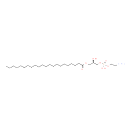 ChemSpider 2D Image | (2R)-3-{[(2-Aminoethoxy)(hydroxy)phosphoryl]oxy}-2-hydroxypropyl docosanoate | C27H56NO7P